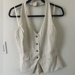 Monteau Beige Halter Top